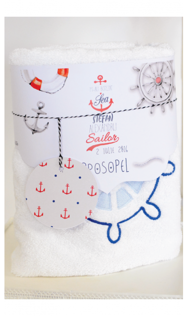 Trusou de botez cu broderie pentru baieti, The Sailor Boy 6